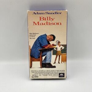 Vintage Billy Madison VHS Tape Adam Sandler 1995 Comedy Movie MCA Universal